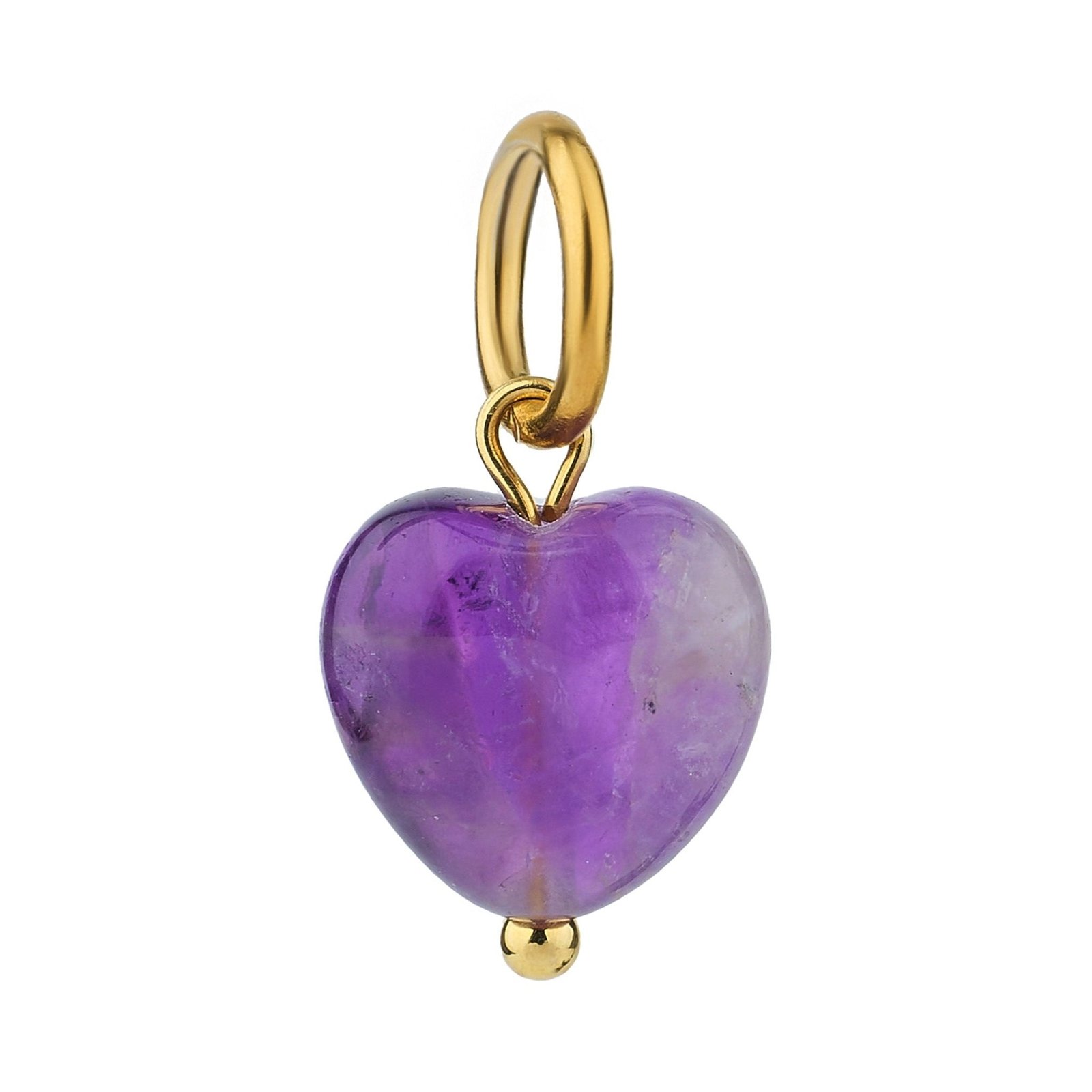 Přívěsek srdíčko z amethystu