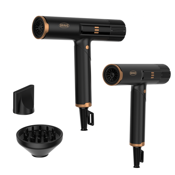 Profi vysoušeč vlasů B-5007 Via s BLDC motorem a sklopnou rukojetí Černá