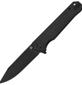 QSP nůž zavírací MAMBA V2 černěný hladké ostří ČERNÝ