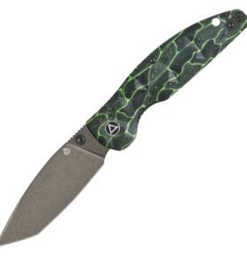 QSP nůž zavírací TURTLE PUNK tanto ZELENÝ/ČERNÝ