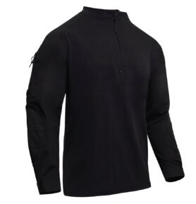 Košile taktická se zipem AIRSOFT COMBAT ČERNÁ vel. XL