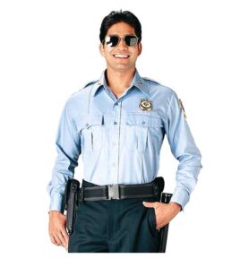 Košile POLICIE A SECURITY dl. rukáv SV.MODRÁ vel. XXL