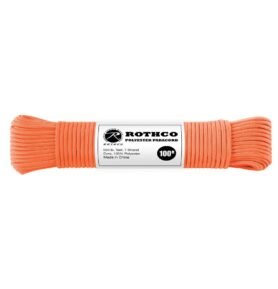 ROTHCO šňůra PARACORD polyester 550LB ø 4 mm / 30 m REFLEXNÍ ORANŽOVÁ