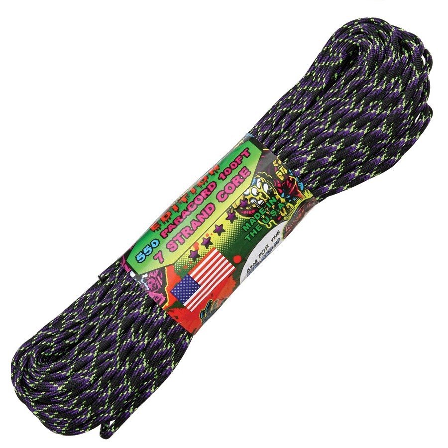 Šňůra PARACORD nylon 550LB ø 4 mm / 30 m Undead Zombie