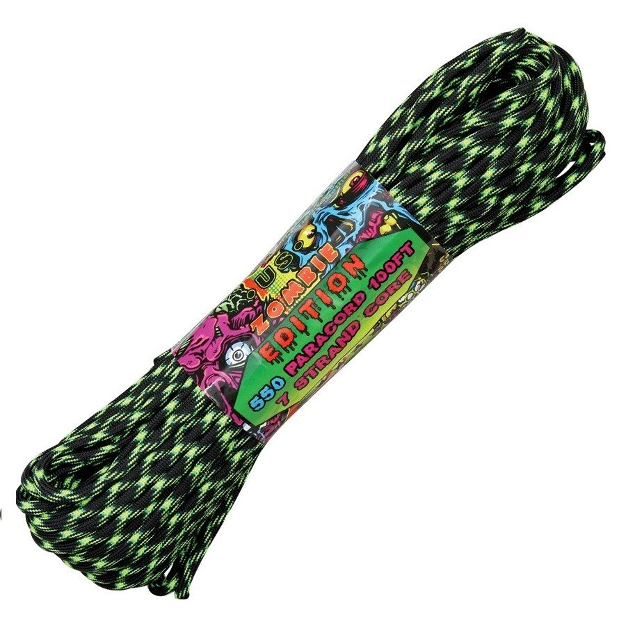Šňůra PARACORD nylon 550LB ø 4 mm / 30 m Decay Zombie