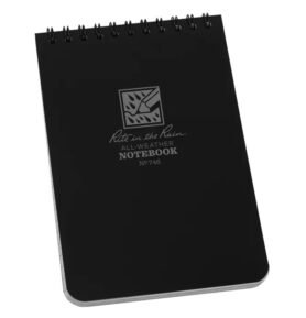 RITE IN THE RAIN blok voděodolný spirálový Notebook TOP-SPIRAL 4x6" ČERNÝ
