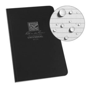 RITE IN THE RAIN blok voděodolný vázaný FIELD-FLEX ČERNÝ