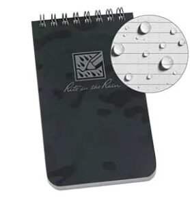 RITE IN THE RAIN blok voděodolný TOP-SPIRAL 3x5" notebook malý Night Hawk Camo