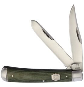 ROUGH RYDER nůž zavírací TRAPPER GREEN MICARTA