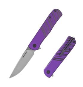 REAL STEEL nůž zavírací KARLY hladké ostří FIALOVO/ŠEDÝ
