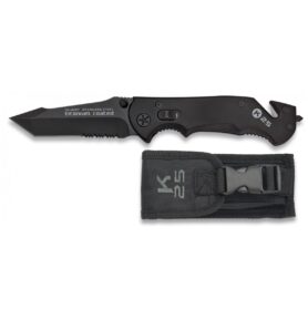 Nůž K25 19127 záchranář ČERNÝ