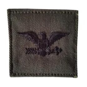 MILITARY RANGE nášivka hodnosti VELCRO COLONEL ZELENÁ