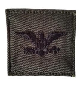 MILITARY RANGE nášivka hodnosti VELCRO COLONEL ZELENÁ