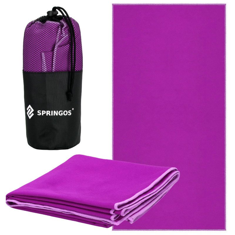 Springos rychleschnoucí ručník Menorca 150 x 75 cm fialová CS0039-XG