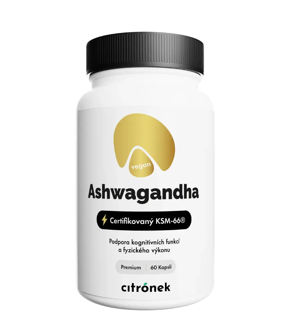 Citronek Ashwagandha KSM66 500 mg – 60 veganských kapslí | Adaptogen pro stres a výkon