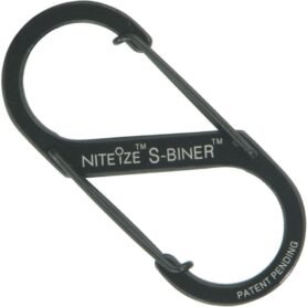 NiteIze karabina S-Biner #3 / 6,5cm ČERNÁ