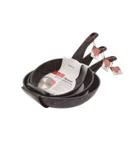 SET granitových pánví JATA SF3 18 cm 22 cm 26 cm