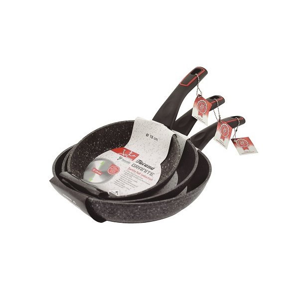 SET granitových pánví JATA SF3 18 cm 22 cm 26 cm