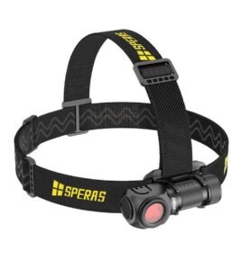 SPERAS svítilna čelová SH16 dobíjecí, pravoúhlá, multifunkční, 1650 lumenů, 355 metrů