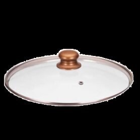 Skleněná poklice B-5080 Gold-20 cm