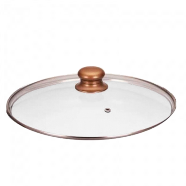 Skleněná poklice B-5080 Gold-20 cm