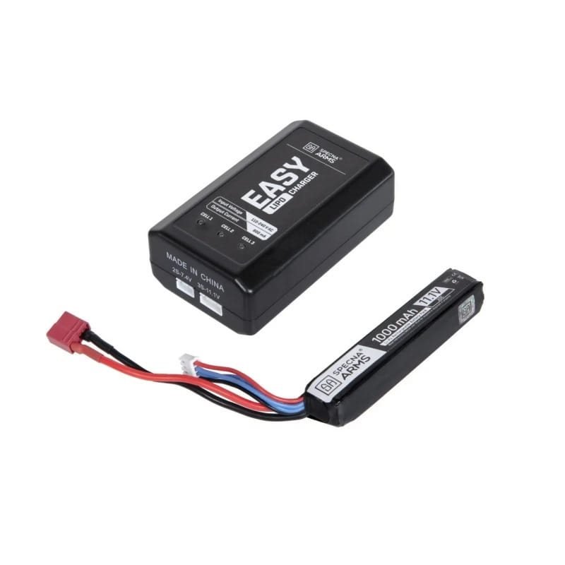 SPECNA ARMS set nabíječka EASY LIPO CHARGER a akumulátor 11,1V 1000mAh, 20C - Stick (buffer)
