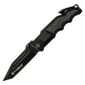 Smith & Wesson nůž zavírací BORDER GUARD RESCUE hladké ostří ČERNÝ