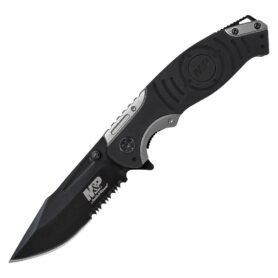 Smith & Wesson nůž zavírací SWMP13GS kombinované ostří ČERNÝ
