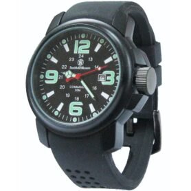 Smith & Wesson hodinky COMMANDO 30M s gumovým řemínkem ČERNÉ