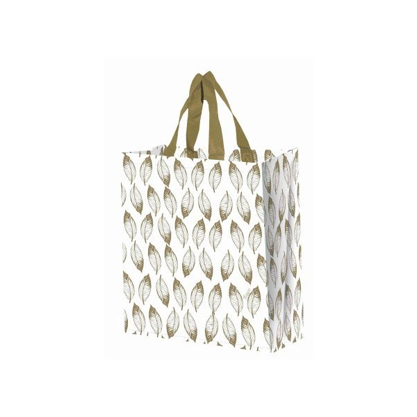 Taška lamino 14l lístky zlaté