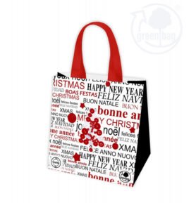 Taška lamino 21l vánoční texty