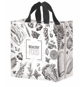 Taška lamino 24l FOOD bílá