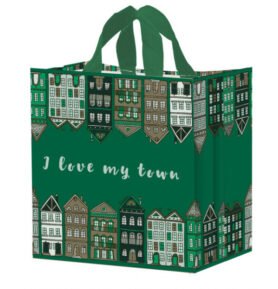 Taška lamino 24l I Love my town ZELENÁ