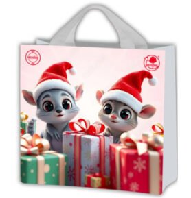 Taška lamino 8l Myšky vánoční