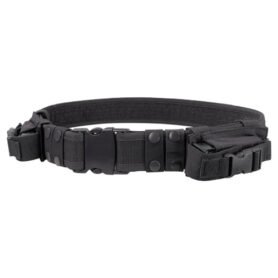 CONDOR OUTDOOR opasek taktický 5cm se sumkami na pist. zásobník ČERNÝ