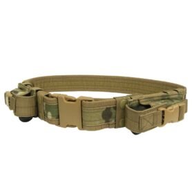 CONDOR OUTDOOR opasek taktický 5cm se sumkami na pist. zásobník MULTICAM