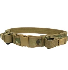CONDOR OUTDOOR opasek taktický 5cm se sumkami na pist. zásobník MULTICAM