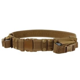 CONDOR OUTDOOR opasek taktický 5cm se sumkami na pist. zásobník COYOTE