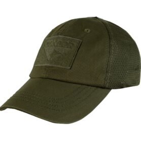 CONDOR OUTDOOR čepice OPERATOR MESH s velcro panely ZELENÁ