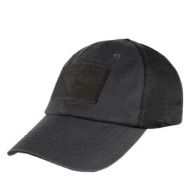 CONDOR OUTDOOR čepice OPERATOR MESH s velcro panely ČERNÁ