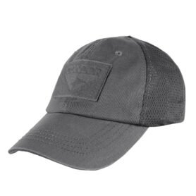 CONDOR OUTDOOR čepice OPERATOR MESH s velcro panely ŠEDÁ