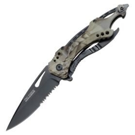 TAC-FORCE nůž zavírací s otvírákem GREY CAMO