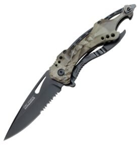 TAC-FORCE nůž zavírací s otvírákem GREY CAMO