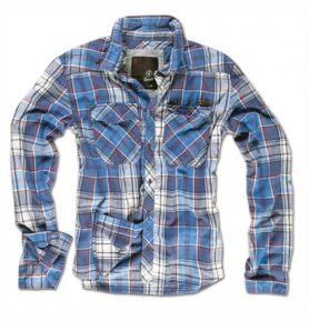 Košile CHECK kostkovaná MODRÁ vel. L