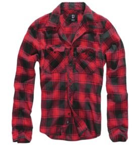 Košile CHECK kostkovaná ČERVENÁ/ČERNÁ vel. L