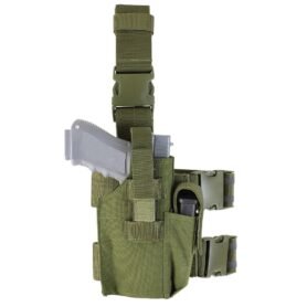 CONDOR OUTDOOR pouzdro pistolové stehenní MOLLE ZELENÉ