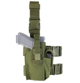 CONDOR OUTDOOR pouzdro pistolové stehenní MOLLE ZELENÉ