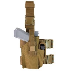 CONDOR OUTDOOR pouzdro pistolové stehenní MOLLE COYOTE BROWN