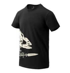 Triko skelet chameleona ČERNÉ vel. XXL