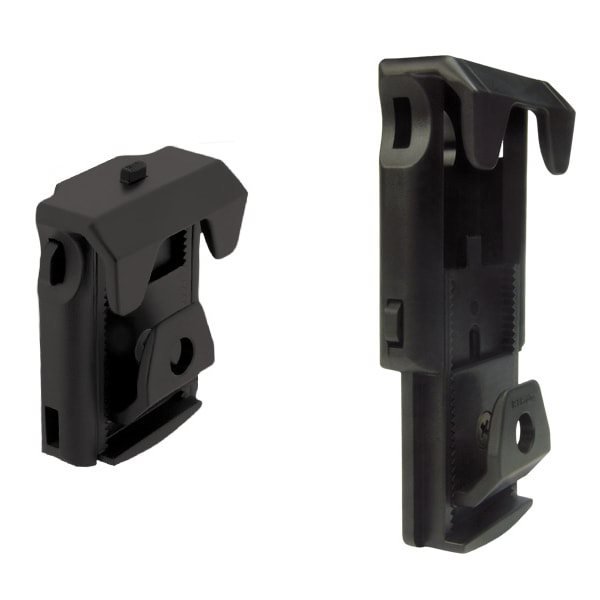 ESP klips univerzální otočný opaskový plastový ČERNÝ